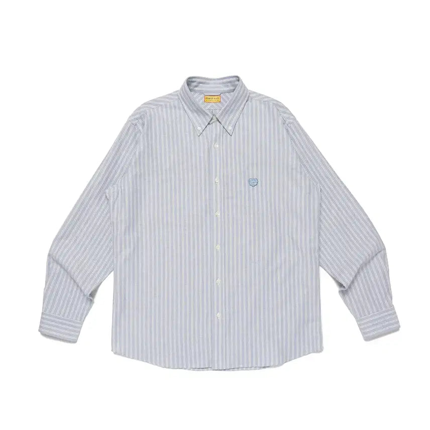 [BUNJANG] Human Made Oxford Stripe Shirt Blue / 휴먼메이드 옥스포드 스트라이프 셔츠 블루