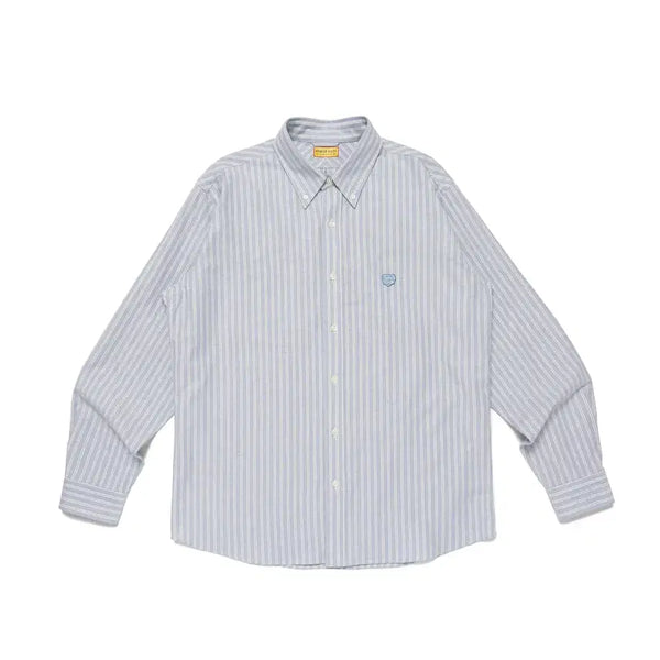 [BUNJANG] Human Made Oxford Stripe Shirt Blue / 휴먼메이드 옥스포드 스트라이프 셔츠 블루