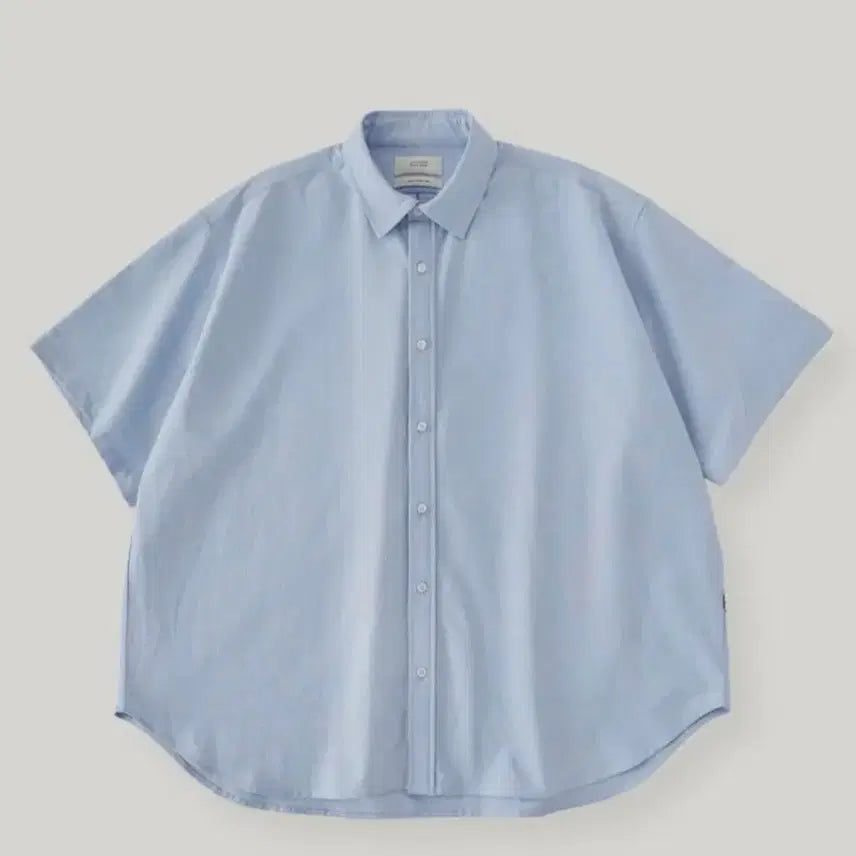 [BUNJANG] LAPOSTERIOR City Boy Big Over Oxford Short Sleeve Shirt Sky Blue / 라퍼지스토어 시티보이 빅오버 옥스포드 반팔 셔츠Sky Blue