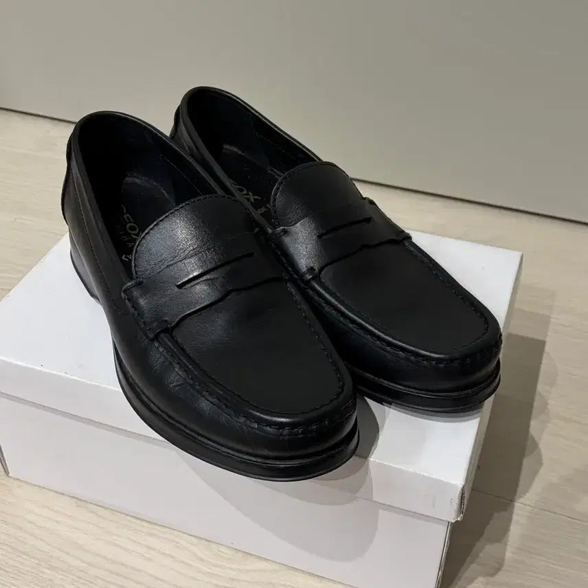 [BUNJANG] GEOX Penny Loafers Shoes Black Size 41 / 260 제옥스 GEOX  페니 로퍼 구두 블랙 41