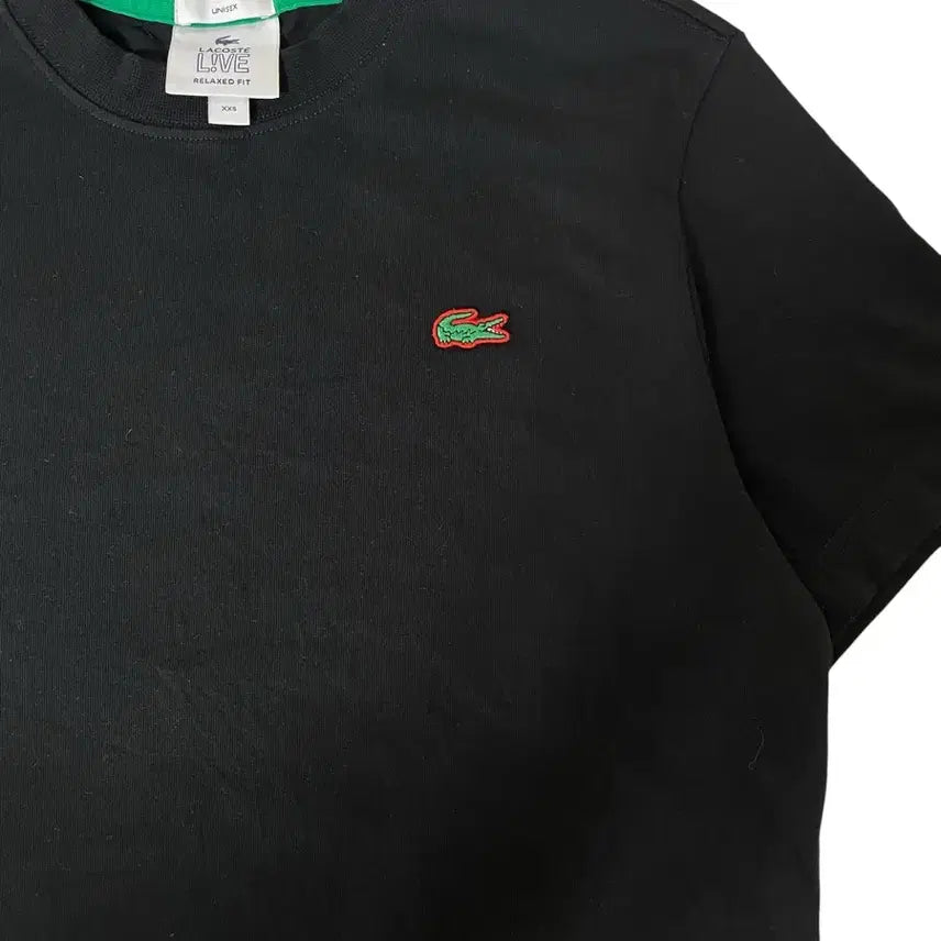 [BUNJANG] Lacoste Live Black T-Shirt / 라코스테 라이브 블랙 반팔티