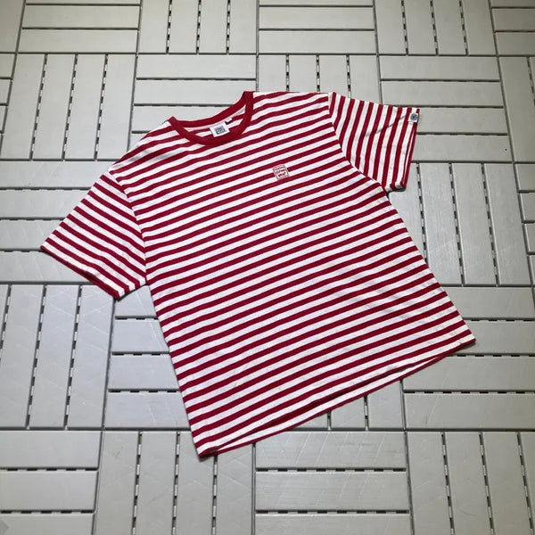 [BUNJANG] Vision Streetwear Stripe Short Sleeve T-Shirt XL / [XL]비전슽크릿웨어 스트라이프 반팔티 0639