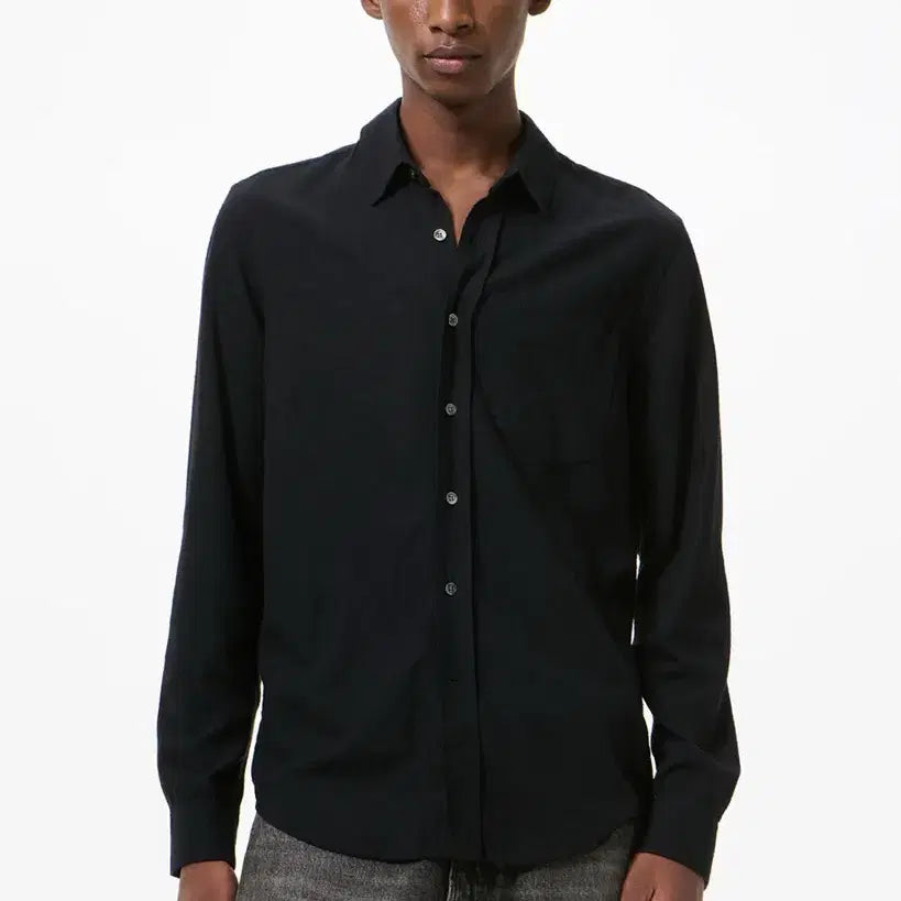 [BUNJANG] Our Legacy Classic Silk Shirt Black / 아워레가시 classic shirt black silk 48size