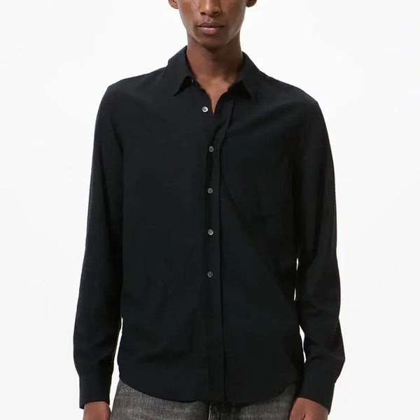 [BUNJANG] Our Legacy Classic Silk Shirt Black / 아워레가시 classic shirt black silk 48size