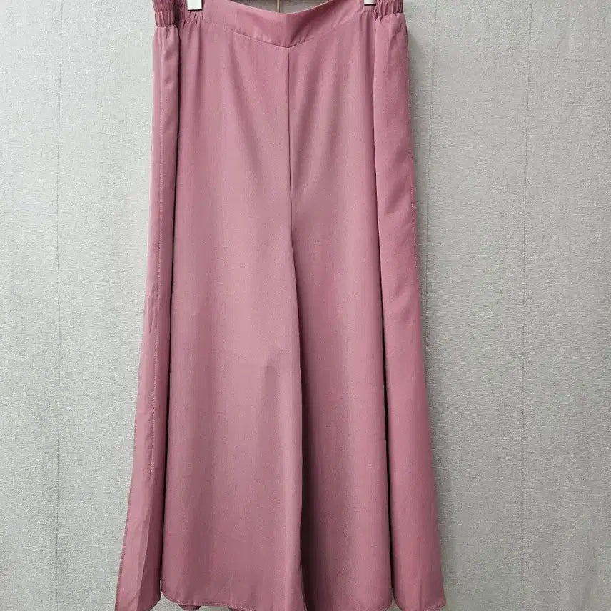[BUNJANG] Humming Plus-Size Pink Wide-Leg Pants / 휴밍 humming  빅사이즈 와이드바지 34~36