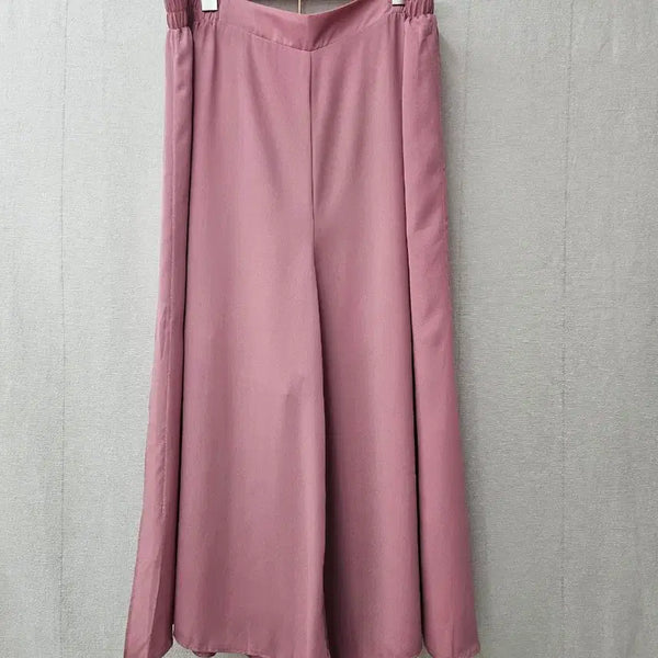 [BUNJANG] Humming Plus-Size Pink Wide-Leg Pants / 휴밍 humming  빅사이즈 와이드바지 34~36