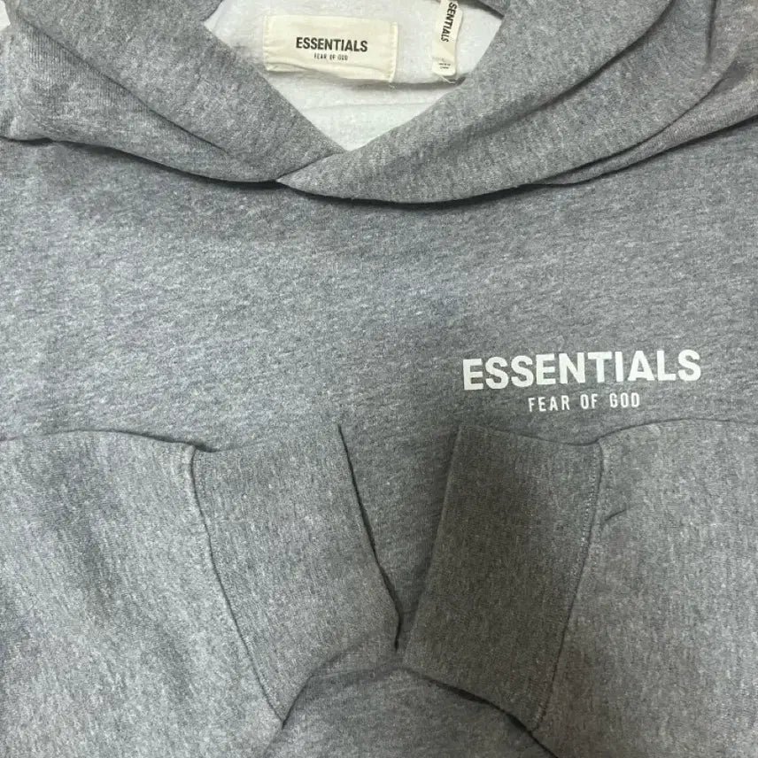 [BUNJANG] Fear of God Essentials 1st Edition Hoodie Grey L / 피오갓 에센셜 초판 후드 L사이즈 그레이