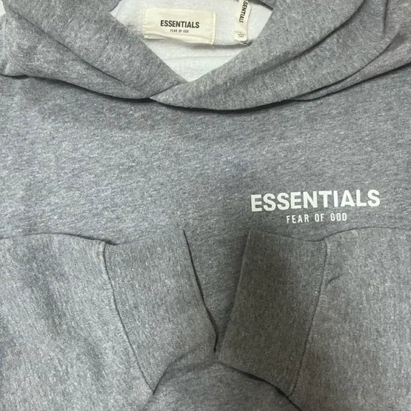 [BUNJANG] Fear of God Essentials 1st Edition Hoodie Grey L / 피오갓 에센셜 초판 후드 L사이즈 그레이