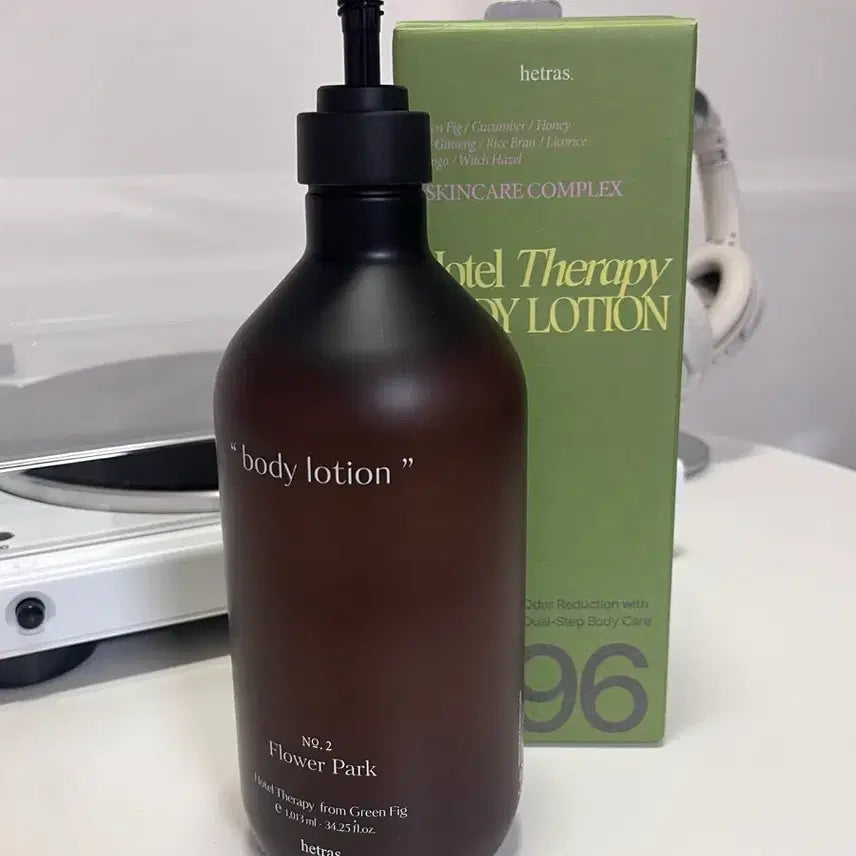 [BUNJANG] Hotel The Ras Flower Park Body Lotion 1013ml / 헤트라스 호텔 테라피 바디로션 플라워 파크 1013ml