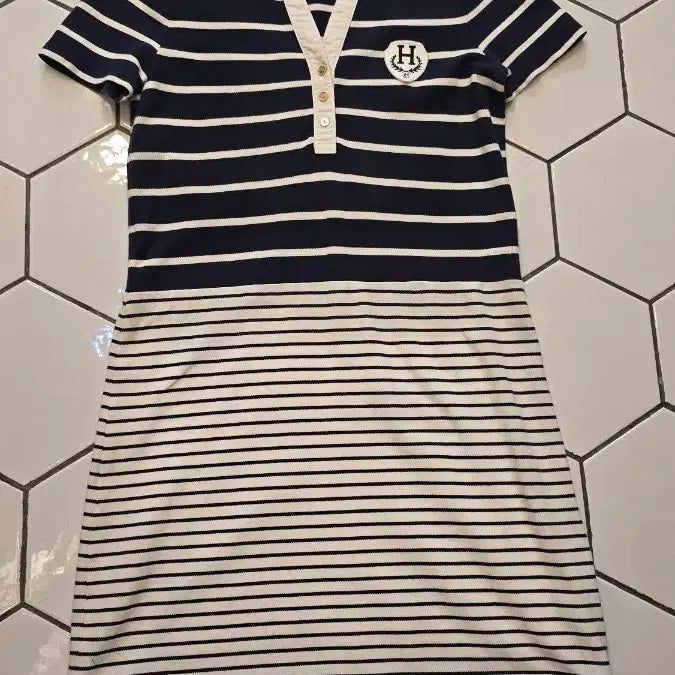 [BUNJANG] Tommy Hilfiger Women's Striped Short Sleeve T-Shirt XS / 타미힐피거 xs