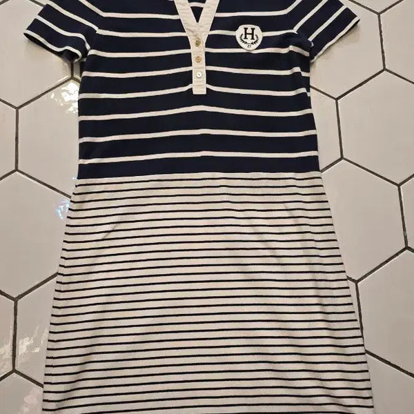 [BUNJANG] Tommy Hilfiger Women's Striped Short Sleeve T-Shirt XS / 타미힐피거 xs