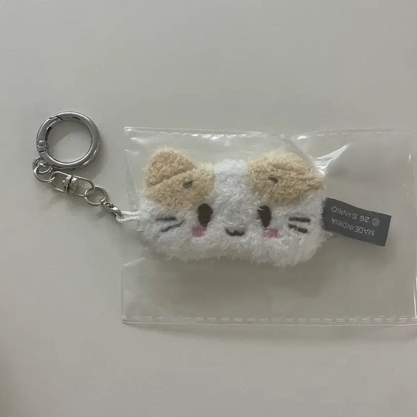 [BUNJANG] Marshmallow Eye Mask Keychain / 새상품 마슈마로 안대 키링