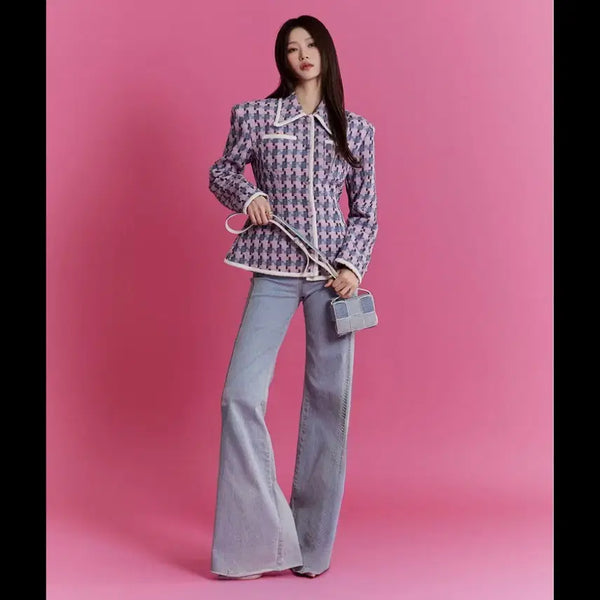 [BUNJANG] DINT High-Waisted Bootcut Denim Pants / 딘트 하이웨스트 부츠컷 데님팬츠