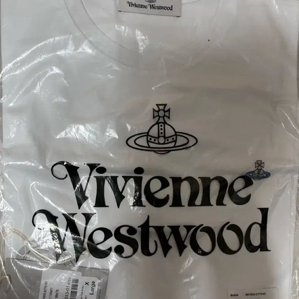 [BUNJANG] Vivienne Westwood Men's Short-Sleeve T-Shirt White XL / 비비안웨스트우드 반팔티셔츠 화이트 남자XL