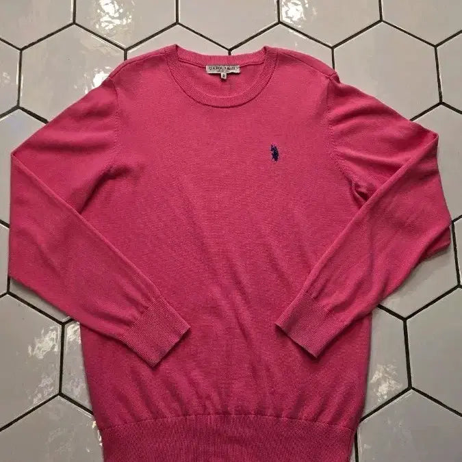 [BUNJANG] US Polo Ralph Lauren Pink Knit Sweater (Size M) / us 폴로 m
