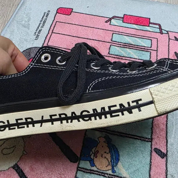 [BUNJANG] Converse x Moncler x Fragment Chuck 70 Low Frailer 3 Black / 컨버스x몽클레르x프라그먼트 척 70 로우 프레일러 3 블랙(270)