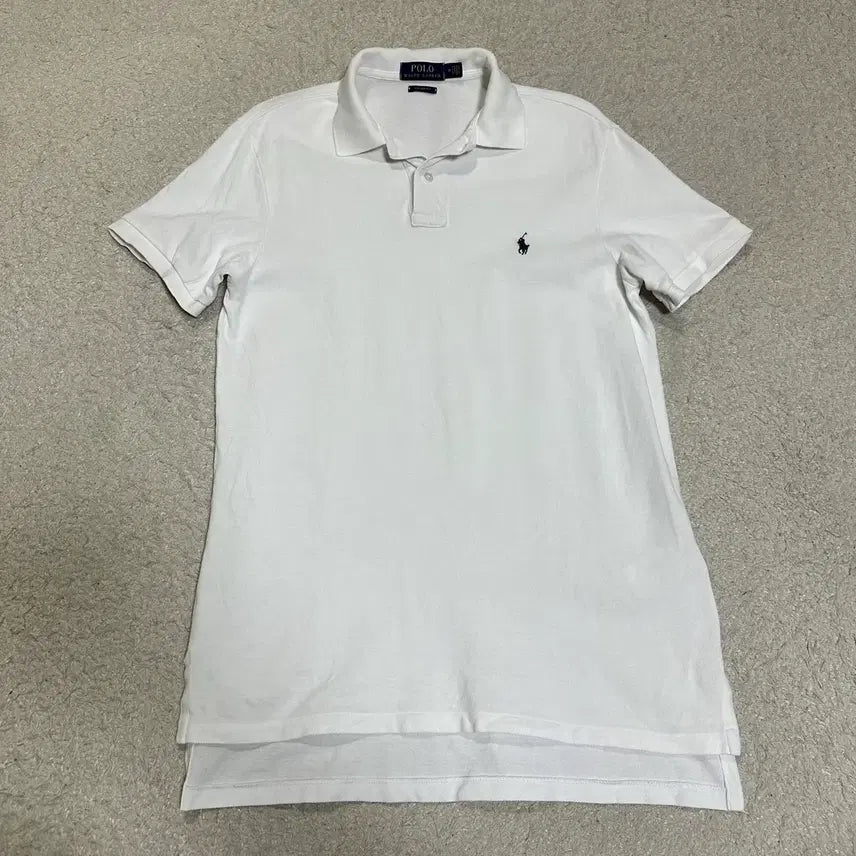 [BUNJANG] Polo Ralph Lauren Short Sleeve Polo Shirt White M / 폴로 랄프로렌 반팔 카라티 화이트 m