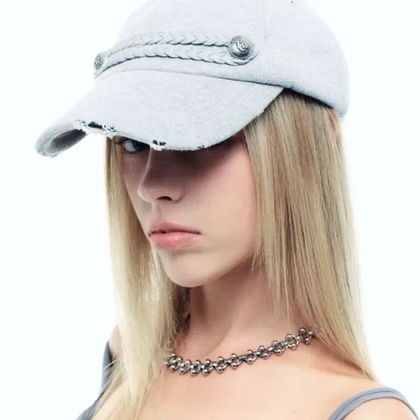 [BUNJANG] 2000 Archives Napoleon Cap Melange Grey / 2000아카이브스 나폴레옹 캡 멜란지 그레이