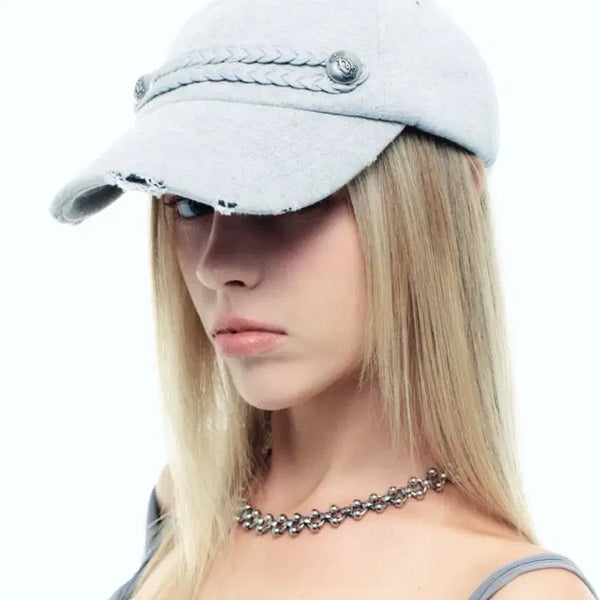 [BUNJANG] 2000 Archives Napoleon Cap Melange Grey / 2000아카이브스 나폴레옹 캡 멜란지 그레이
