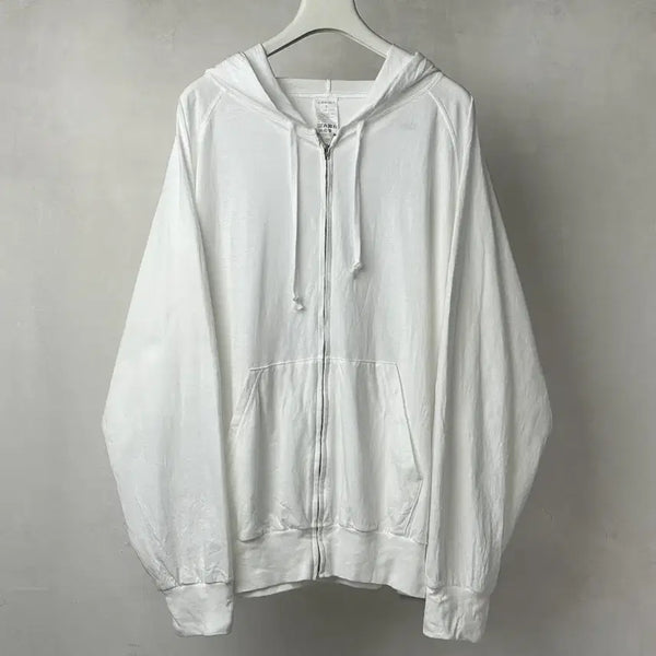 [BUNJANG] Komorebi 26SS Jersey Zipper Parka Hoodie White Size 3 / 코모리 26SS 저지 지퍼 파카 후드 집업 화이트 3사이즈