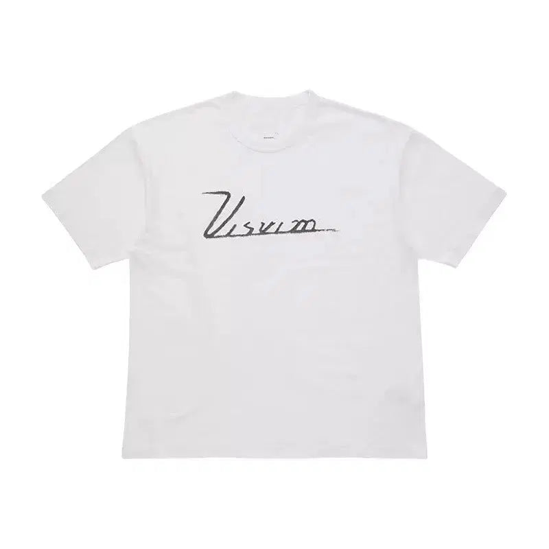 [BUNJANG] Bizbeam Jumbo Tee Sketch Logo Short Sleeve T-Shirt / 비즈빔 점보 티 숏슬리브 스케치 로고 화이트