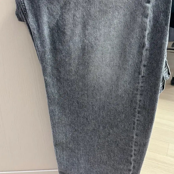 [BUNJANG] HAECHINGROOM Wide Curve Jeans Washed Black 2 / 해칭룸 와이드커브진 washed black 2