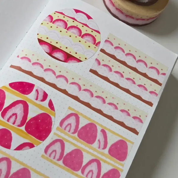 [BUNJANG] Goyangidabang Strawberry Washi Tape Set / [2종set]고양이다방 딸기 마테