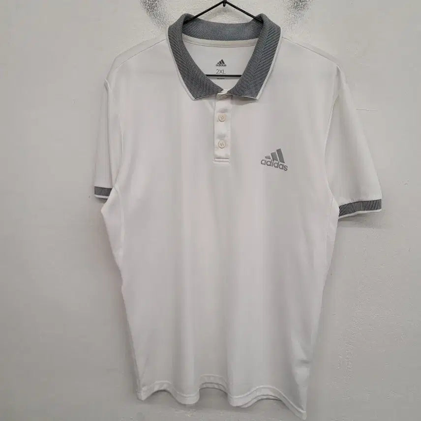 [BUNJANG] Adidas Functional Short-Sleeve Polo T-Shirt XL / [105/XL] 아디다스 기능성 반팔 카라티