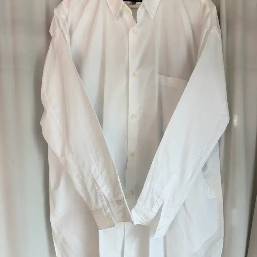 [BUNJANG] Comme des Garçons Black White Cotton Shirt / 꼼데가르송 블랙 화이트 코튼 셔츠
