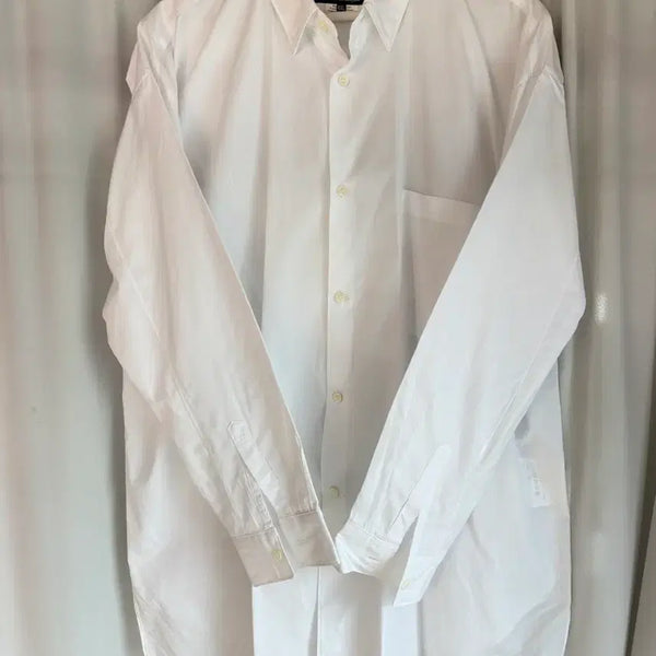[BUNJANG] Comme des Garçons Black White Cotton Shirt / 꼼데가르송 블랙 화이트 코튼 셔츠