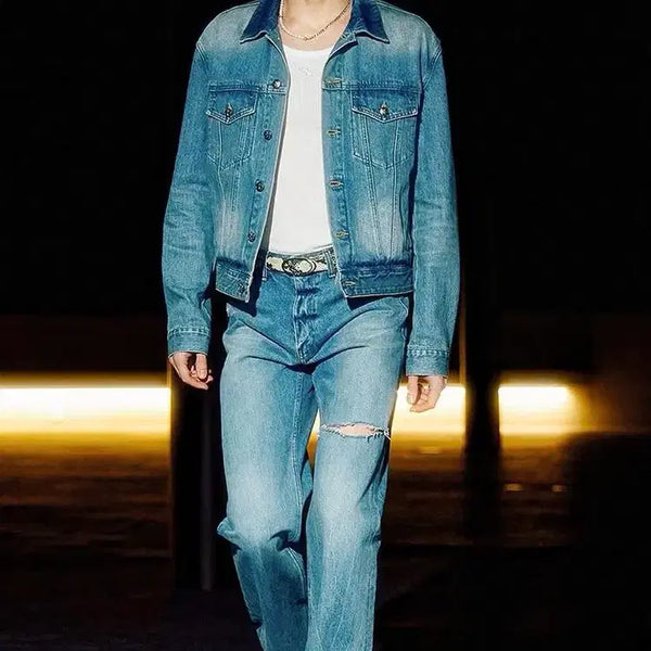 [BUNJANG] Savage Denim Trucker Jacket L / 세비지 / 데님자켓 / L