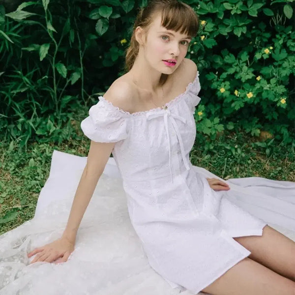 [BUNJANG] Margarine Fingers Lace Off-Shoulder Dress / 마가린핑거스 레이스 오프숄더 원피스