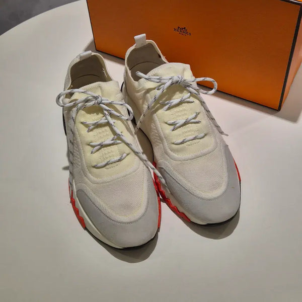 [BUNJANG] Hermes White Addict Sneakers Size 38.5 / (38.5)에르메스 화이트 어딕트 스니커즈