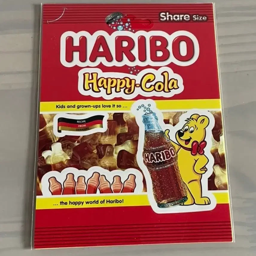 [BUNJANG] Haribo Cola Gummy Sticker (New) / 하리보 콜라 젤리 스티커(새상품)