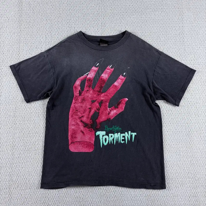 [BUNJANG] Saint Michael Devil Hand T-Shirt - Size M / 세인트미카엘 데빌핸드 티셔츠 M