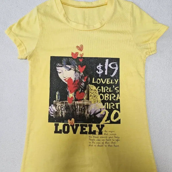 [BUNJANG] Printed Short Sleeve T-Shirt (Size 44-55) / 프린팅 반팔티(44~55)