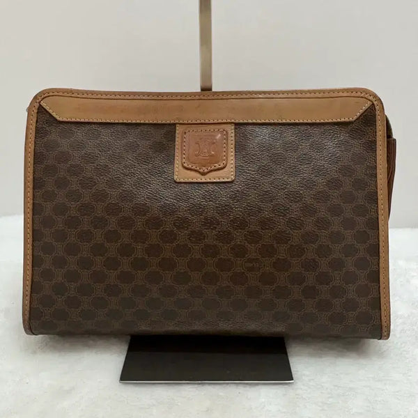 [BUNJANG] Celine Macadam Clutch Brown / 정품) 셀린느 마카담 클러치 브라운