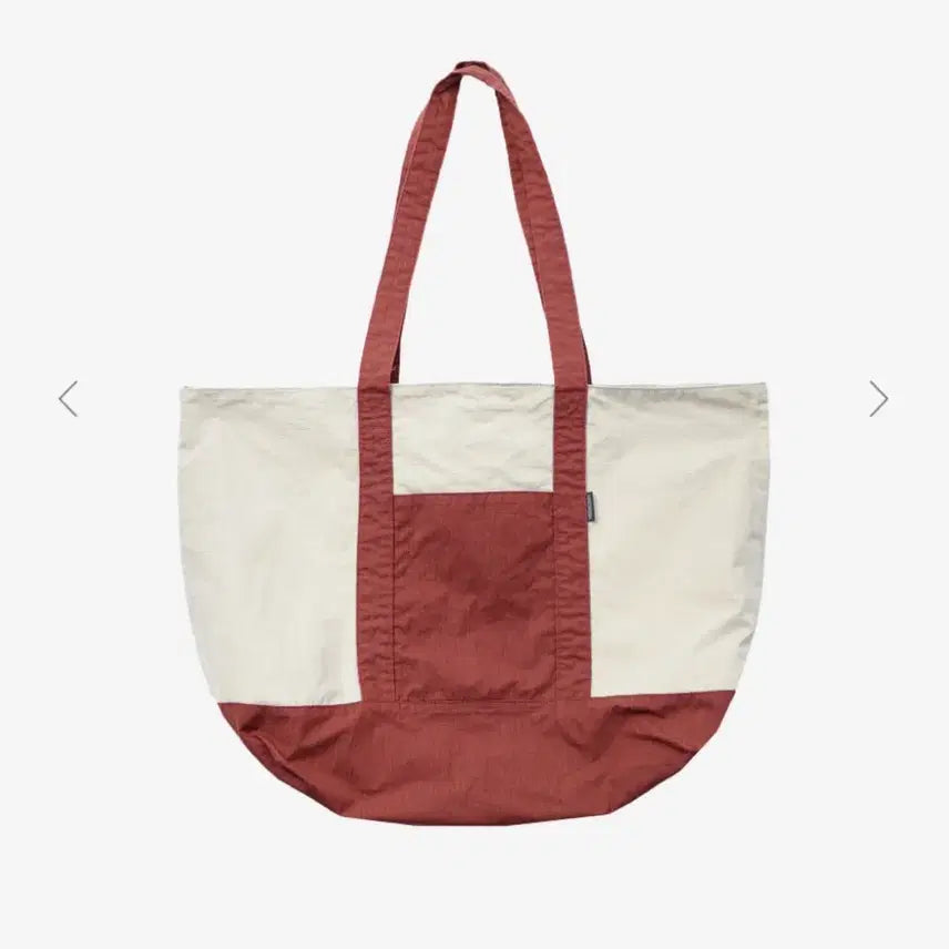 [BUNJANG] 999 Humanity Adventure Paneled Big Tote Bag Washed Ecru Maroon / 999휴머니티 ADVENTURE PANELED BIG TOTE BAG 백