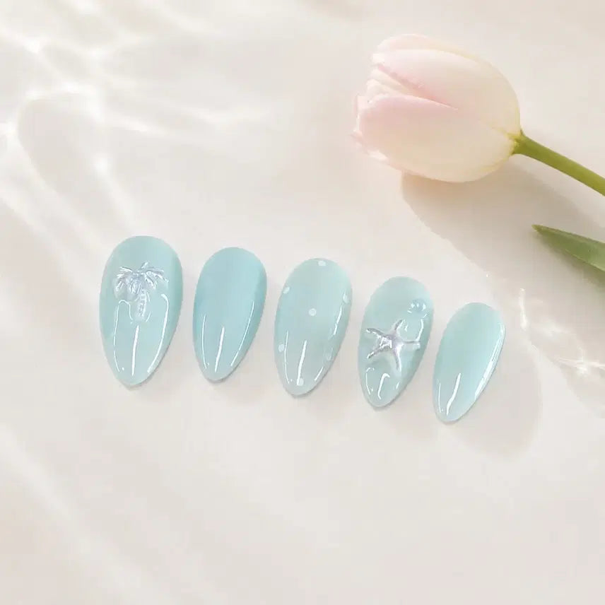[BUNJANG] Handmade Summer Nail Tips / 여름 수제 네일팁