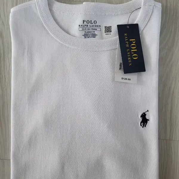 [BUNJANG] Polo Ralph Lauren Classic Fit White Short Sleeve T-Shirt Size S / 폴로 랄프로렌 화이트 반팔 티셔츠 클래식핏 S 새상품