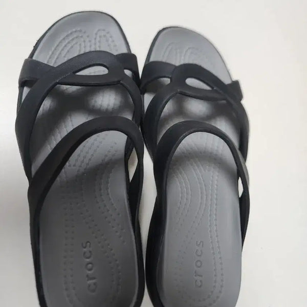 [BUNJANG] Crocs Melin Twist Sandals Black W6 / 크록스 멜린 트위스트 샌들 블랙 235 w6