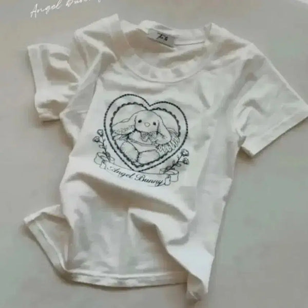 [BUNJANG] Dirtys Tiny Bunny T-Shirt / 더티스 티니 버니 티셔츠
