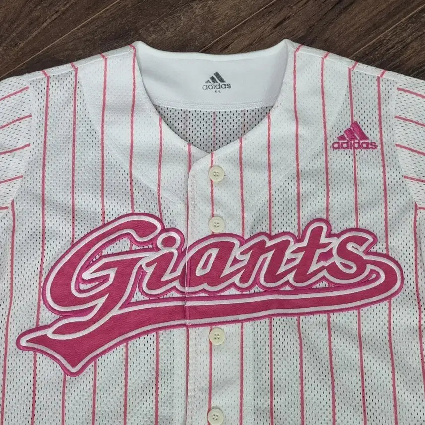 [BUNJANG] Lotte Giants Adidas Pink Jersey 95 No-Marking / 롯데 자이언츠 아디다스 핑크 유니폼 95 노마킹