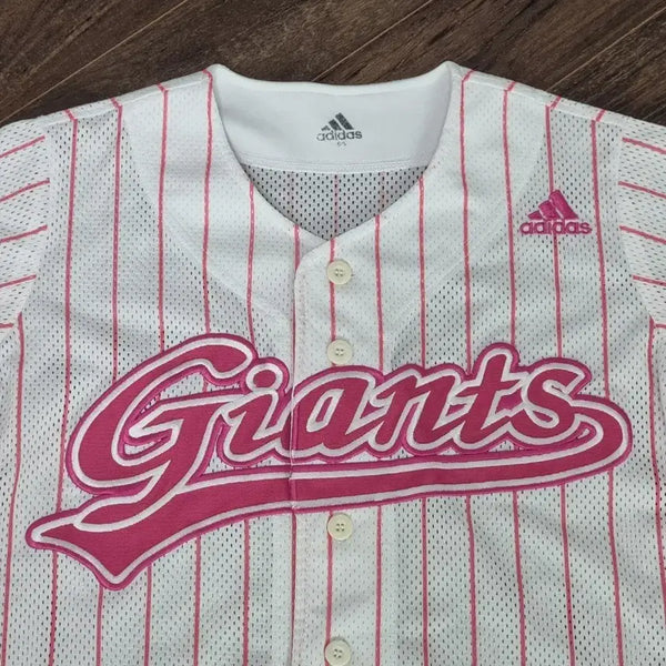 [BUNJANG] Lotte Giants Adidas Pink Jersey 95 No-Marking / 롯데 자이언츠 아디다스 핑크 유니폼 95 노마킹