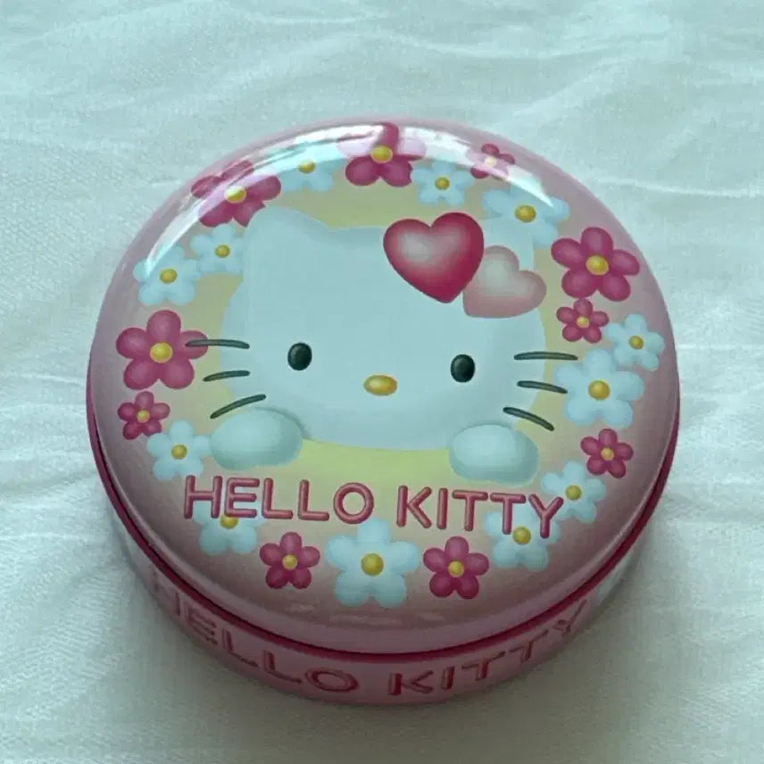 [BUNJANG] Vintage Sanrio Hello Kitty Round Tin Case / 고전 산리오 헬로키티 원형 틴케이스