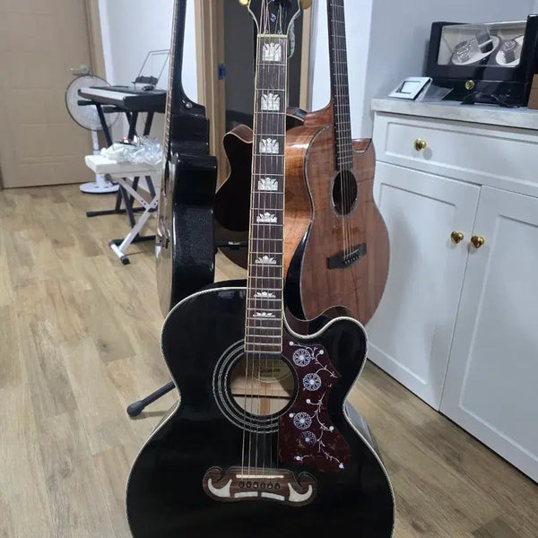 [BUNJANG] Epiphone EJ-200CE Acoustic-Electric Guitar - Black / 에피폰 ej-200ce 블랙 어쿠스틱기타