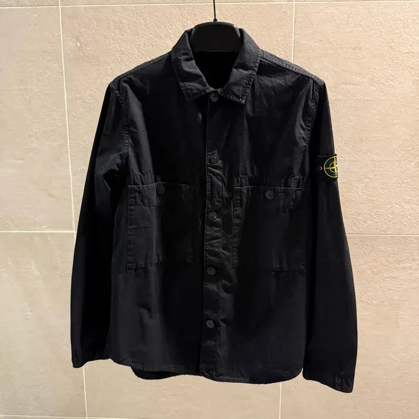 [BUNJANG] Stone Island Shirt Jacket Black Size S / 스톤아일랜드 셔츠 자켓 블랙 [정품, S]