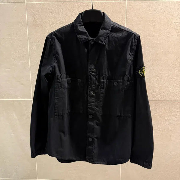 [BUNJANG] Stone Island Shirt Jacket Black Size S / 스톤아일랜드 셔츠 자켓 블랙 [정품, S]