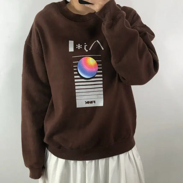 [BUNJANG] AJO BY AJO Ground Fleece Sweatshirt / [M] 아조바이아조 그라운 기모 맨투맨