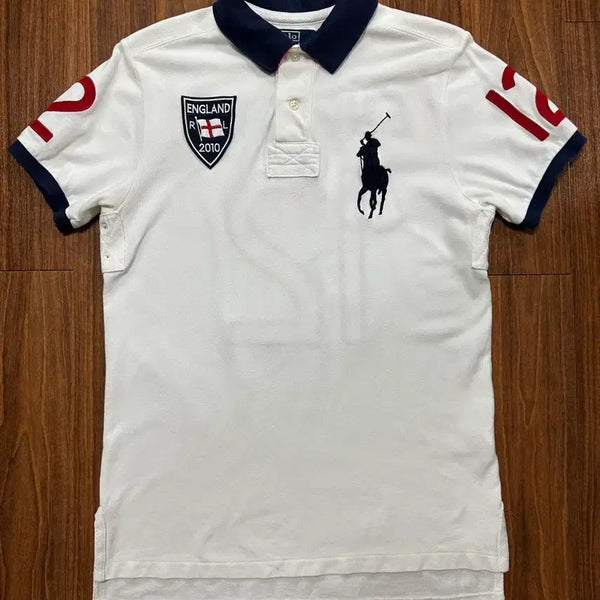 [BUNJANG] Polo Ralph Lauren Big Pony England Flag Short Sleeve Polo Shirt / (M) 폴로 빅포니 잉글랜드 국기 반팔 카라티 치프키프 코르티스